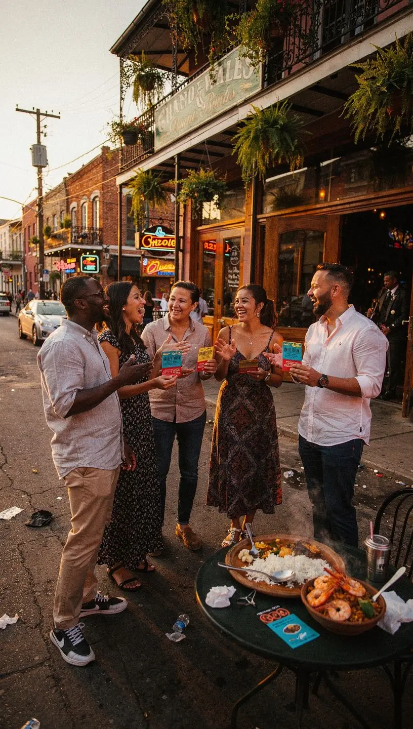 Карта с отмеченными ресторанами, участвующими в программе совместных дегустационных пропусков.